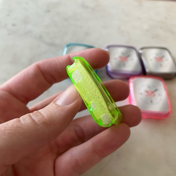 New- Set of 5 Apple Watch 38mm bumper cases - Picture 8 of 9